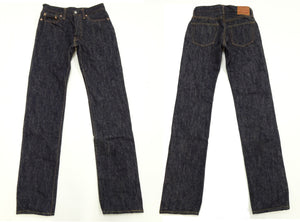 Samurai Jeans S710XX19ozII Men's Slim Straight Fit One-Washed 19 Oz. Japanese Denim Deep Indigo Blue