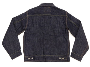 Sugar Cane Men's 1953 Type II Reproduction Denim Jacket, 14.25 oz. 100% Cotton Selvedge Denim, One-Wash Finish, Made in Japan (SC11953, 421A Dark Indigo)