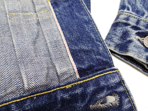 Sugar Cane Faded Denim Jacket SC11953SW Men's Type 2 Style Jean Jacket SC11953SW-429