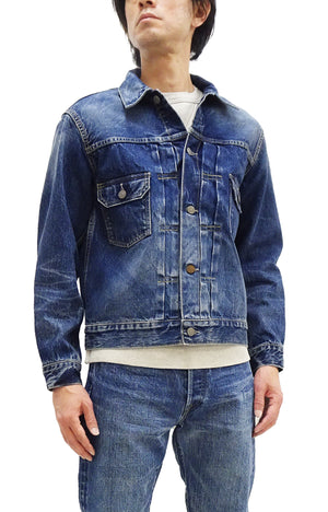 Sugar Cane Faded Denim Jacket SC11953SW Men's Type 2 Style Jean Jacket SC11953SW-429