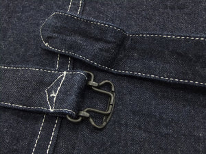 Sugar Cane Vest Men's Casual Indigo Wabash Stripe Work Vest Waistcoat SC12654