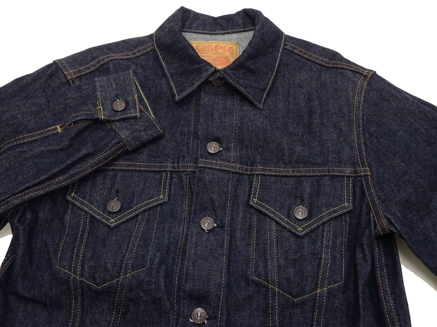 Sugar Cane Denim Jacket Men's 1962 Type 3 Style Jean Jacket SC12962 One-Wash