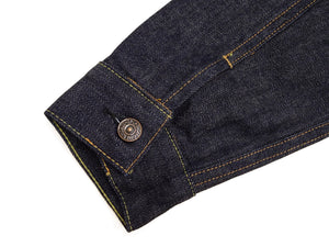 Sugar Cane Men's 1962 Type III Vintage-Inspired Denim Trucker Jacket, 14.25 oz. 100% Cotton Selvedge Denim, One-Wash, Made in Japan (Toyo Enterprises SC12962, 421A Dark Indigo)