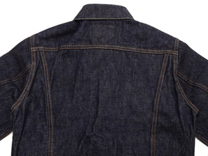 Sugar Cane Men's 1962 Type III Vintage-Inspired Denim Trucker Jacket, 14.25 oz. 100% Cotton Selvedge Denim, One-Wash, Made in Japan (Toyo Enterprises SC12962, 421A Dark Indigo)