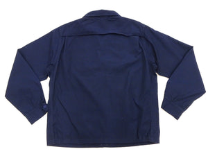 Sugar Cane Sports Jacket Men's Casual 1950s Style Lightweight Unlined Cotton Windbreaker SC15616 128 Navy-Blue