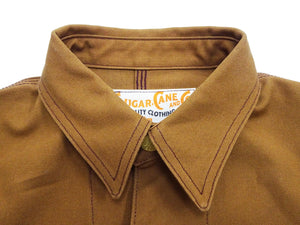 Sugar Cane Brown Duck Canvas Jacket SC15657 Men's Casual 13oz. Work Coat Chore Coat One-Wash