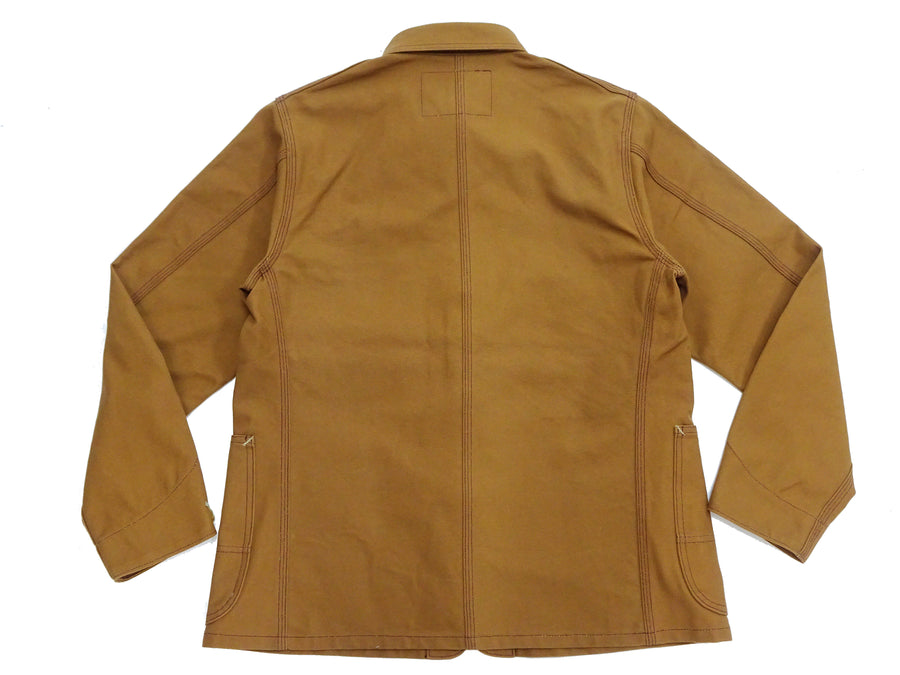 Sugar Cane Brown Duck Canvas Jacket SC15657 Men's Casual 13oz. Work Coat Chore Coat One-Wash