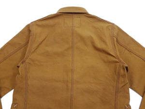 Sugar Cane Brown Duck Canvas Jacket SC15657 Men's Casual 13oz. Work Coat Chore Coat One-Wash