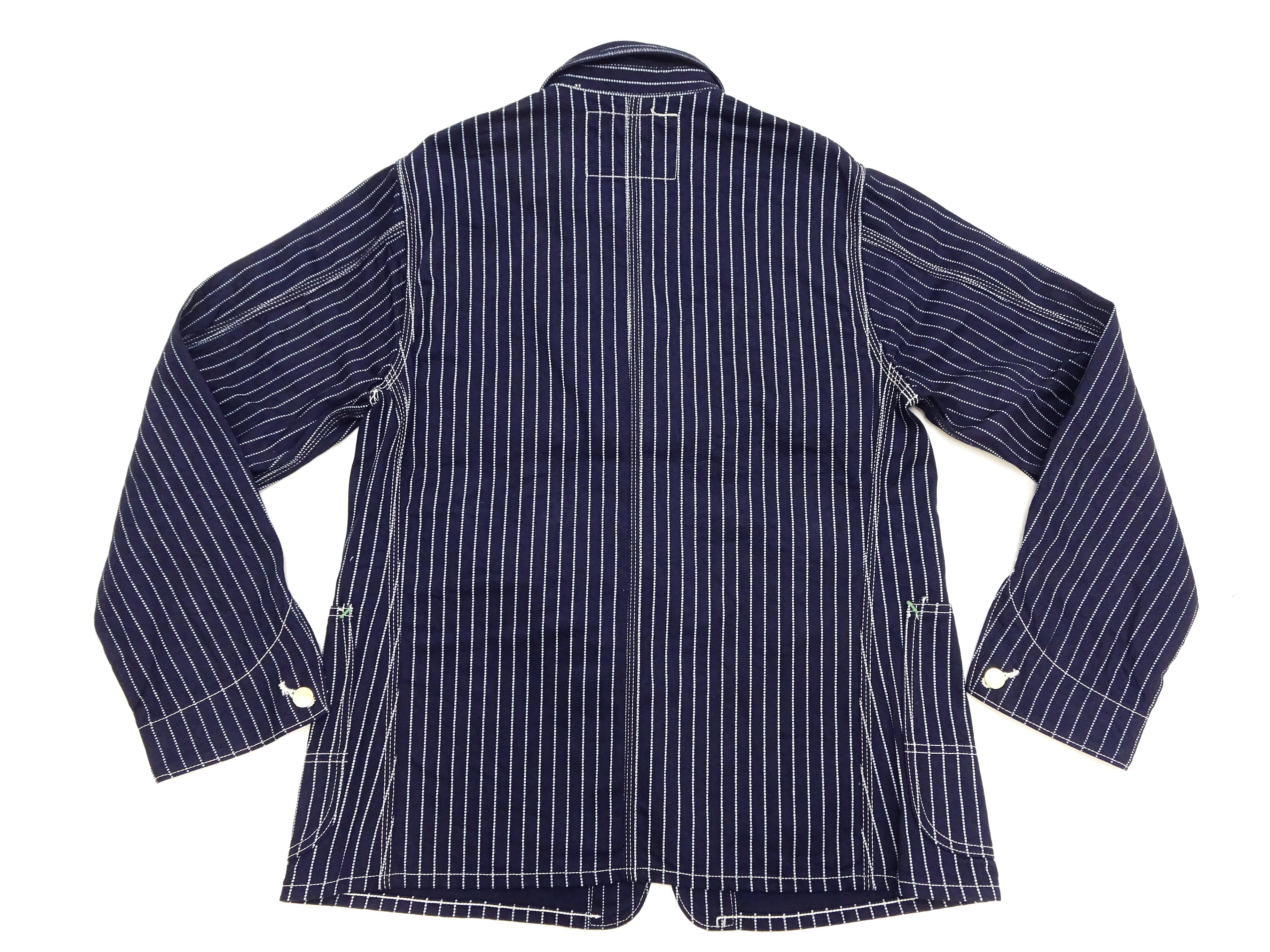 Sugar Cane Jacket SC15658 Men's Casual 9oz. WAbash Stripe Work