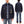 Sugar Cane Men's Vintage-Inspired 9 oz. Wabash Stripe Work Coat, 100% Cotton Indigo Fabric, Unlined Chore Jacket, Made in Japan (SC15658, Navy, 421A One-Wash)