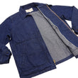 Laden Sie das Bild in den Galerie-Viewer, Sugar Cane Men's Denim Sports Jacket, 1950s American Style Unlined Lightweight Cotton Denim Jacket, Made in Japan (SC15913 128 Navy)
