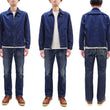 Laden Sie das Bild in den Galerie-Viewer, Sugar Cane Men's Denim Sports Jacket, 1950s American Style Unlined Lightweight Cotton Denim Jacket, Made in Japan (SC15913 128 Navy)
