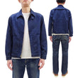 Laden Sie das Bild in den Galerie-Viewer, Sugar Cane Men's Denim Sports Jacket, 1950s American Style Unlined Lightweight Cotton Denim Jacket, Made in Japan (SC15913 128 Navy)

