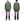 Sugar Cane Work Shirt with Vertical Hairline Code Stripe Pattern Men's Casual Jean Cord Long Sleeve Button Up Shirt SC25511 149 Olive