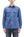 Sugar Cane Men's Long Sleeve VAT-Dyed Solid Chambray Work Shirt, Vintage-Inspired, One-Wash, Made in Japan (SC25513 125 Blue)