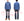 Sugar Cane Men's Long Sleeve VAT-Dyed Solid Chambray Work Shirt, Vintage-Inspired, One-Wash, Made in Japan (SC25513 125 Blue)