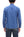 Sugar Cane Men's Long Sleeve VAT-Dyed Solid Chambray Work Shirt, Vintage-Inspired, One-Wash, Made in Japan (SC25513 125 Blue)