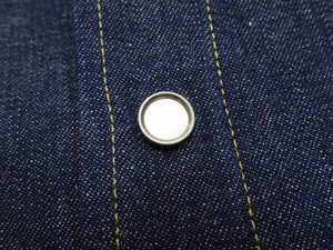Sugar Cane Denim Shirt Men's Casual Long Sleeve Button Up Plain Jean Western Shirt SC28190 421 Blue Indigo One Wash