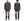 Sugar Cane Men's Black Chambray Work Shirt, Long-Sleeve Cotton Button-Up Shirt, Made in Japan (SC29159, 411A Black, One-Wash)