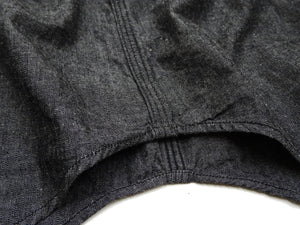 Sugar Cane Chambray Shirt Men's Lightweight Long Sleeve Button Up Plain Work Shirt SC29159 411 Black