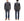Sugar Cane Men's Black Chambray Work Shirt, Long-Sleeve Cotton Button-Up Shirt, Made in Japan (SC29159, 411A Black, One-Wash)