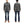 Load image into Gallery viewer, Sugar Cane Men&#39;s Long Sleeve Ombre Plaid Work Shirt - 100% Cotton Twill, One-Wash, Made in Japan (SC29561 119 Black)
