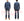 Sugar Cane Men's Long Sleeve Ombre Plaid Work Shirt - 100% Cotton Twill, One-Wash, Made in Japan (SC29561 125 Blue)