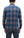 Sugar Cane Men's Long Sleeve Ombre Plaid Work Shirt - 100% Cotton Twill, One-Wash, Made in Japan (SC29561 125 Blue)