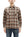 Sugar Cane Men's Long Sleeve Plaid Work Shirt - 100% Cotton Twill, One-Wash, Made in Japan (SC29564 138 Brown)
