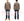 Sugar Cane Men's Long Sleeve Plaid Work Shirt - 100% Cotton Twill, One-Wash, Made in Japan (SC29564 138 Brown)