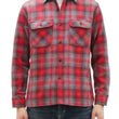 Load image into Gallery viewer, Sugar Cane Men&#39;s Vintage-Style Brushed Plaid Flannel Long-Sleeve Work Shirt - Fiction Romance Collection - 100% Cotton Herringbone Twill, Made in Japan (SC29584 165 Red)
