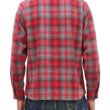 Load image into Gallery viewer, Sugar Cane Men&#39;s Vintage-Style Brushed Plaid Flannel Long-Sleeve Work Shirt - Fiction Romance Collection - 100% Cotton Herringbone Twill, Made in Japan (SC29584 165 Red)
