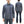 Sugar Cane Men's Indigo Plaid Long-Sleeve Work Shirt - Fiction Romance Collection - 100% Cotton, Inspired by Traditional Japanese Kimono Fabric, Made in Japan (SC29591 421A Navy)