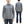 Sugar Cane Men's Indigo Plaid Long-Sleeve Work Shirt - Fiction Romance Collection - 100% Cotton, Inspired by Traditional Japanese Kimono Fabric, Made in Japan (SC29591 401A Off White)