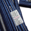 Load image into Gallery viewer, Sugar Cane Men&#39;s Indigo Vertical Multi-Stripe Long-Sleeve Work Shirt - Fiction Romance Collection - 100% Cotton, Inspired by Traditional Japanese Kimono Fabric, Made in Japan (SC29592 421A Navy)
