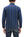 Sugar Cane Men's Indigo Vertical Multi-Stripe Long-Sleeve Work Shirt - Fiction Romance Collection - 100% Cotton, Inspired by Traditional Japanese Kimono Fabric, Made in Japan (SC29592 421A Navy)