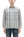 Sugar Cane Men's Indigo Vertical Multi-Stripe Long-Sleeve Work Shirt - Fiction Romance Collection - 100% Cotton, Inspired by Traditional Japanese Kimono Fabric, Made in Japan (SC29592 401A Off White)