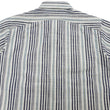 Load image into Gallery viewer, Sugar Cane Men&#39;s Indigo Vertical Multi-Stripe Long-Sleeve Work Shirt - Fiction Romance Collection - 100% Cotton, Inspired by Traditional Japanese Kimono Fabric, Made in Japan (SC29592 401A Off White)
