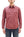 Sugar Cane Men's Red Chambray Work Shirt, Long-Sleeve Cotton Button-Up Shirt, Made in Japan (SC29682, 461A Red, One-Wash)