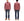 Sugar Cane Men's Red Chambray Work Shirt, Long-Sleeve Cotton Button-Up Shirt, Made in Japan (SC29682, 461A Red, One-Wash)