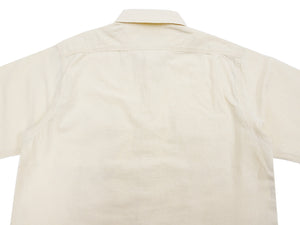 Sugar Cane Ecru Chambray Shirt Men's Casual Short Sleeve Plain Button Up Work Shirt SC37942 401 Ecru One Wash