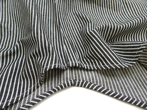 Sugar Cane Hickory Stripe Work Shirt - Men's Casual Short Sleeve Button Up Shirt SC37944 119 Black