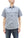Sugar Cane Cotton Dobby Stripe Shirt Men's Casual Short Sleeve Button Up Work Shirt Vertical Multi-Striped Pattern SC39306 125 Blue