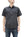 Sugar Cane Black Chambray Shirt Men's Casual Short Sleeve Plain Button Up Work Shirt SC39307 119 Black One Wash
