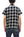 Sugar Cane Ombre Plaid Work Shirt Men's Casual Vintage-Style Short Sleeve Check Button Up Shirt SC39519 119 Black