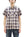 Sugar Cane Ombre Plaid Work Shirt Men's Casual Vintage-Style Short Sleeve Check Button Up Shirt SC39519 105 Off-White