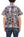 Sugar Cane Men's Madras Plaid Patchwork Open-Collar Camp Shirt - Short Sleeve - One Wash - Made in Japan (SC39739 165 Red)