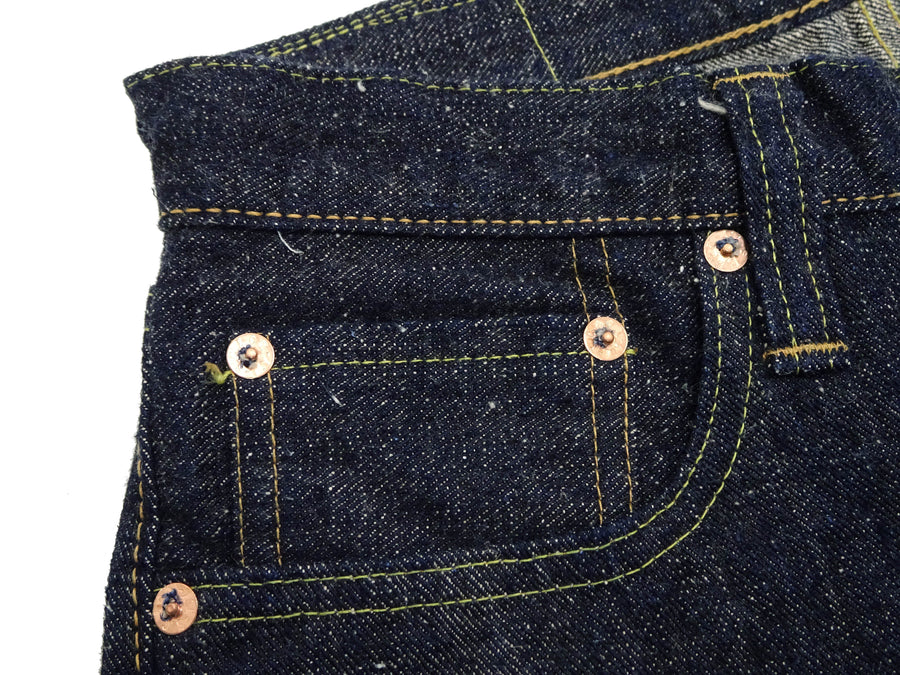 Sugar Cane Jeans SC40301 Men's 14 oz. Sugar Cane Fiber Denim Jeans Lot. 301 Regular Straight Fit Okinawan Ryukyu Indigo Denim Pants