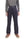 Sugar Cane Wabash Stripe Engineer Pants - Relaxed Straight Fit / Button Fly - Men's Casual 9 Oz. Railway Work Trousers Work Pants SC40786 Indigo-Navy One-Wash