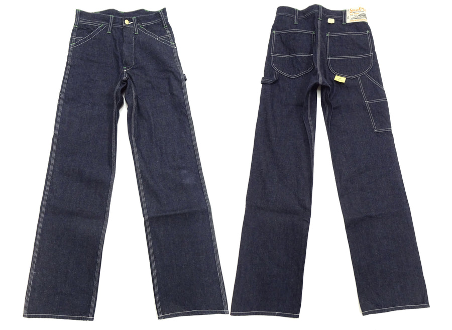 Sugar Cane Denim Work Pants Men's Casual 11oz. Blue Denim Carpenter Pants Painter Jeans SC41822 421A One-Wash